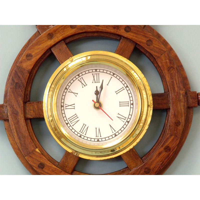 Horloge murale pirate, Laiton