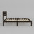 Rustic Acacia & Rubberwood Platform Bed Frame With Diamond Lattice Headboard, No Box Spring Required