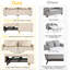 2 Seater Linen Sofa Bed-284399727