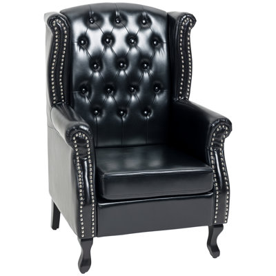 Daliza Faux Leather Wingback Chair