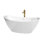 Dorrit 60" x 32" Freestanding Soaking Acrylic Bathtub with Faucet