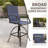 Patio Bar Dining Set With Square Bar Table And Armrest Bar Height Chairs (Set Of 3)-695840421