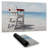 White beach chair - 14.00"x24.25" Desk mat