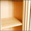 Armoire fine et haute en bambou naturel de grande capacité pour un rangement efficace et une décoration intérieure élégante