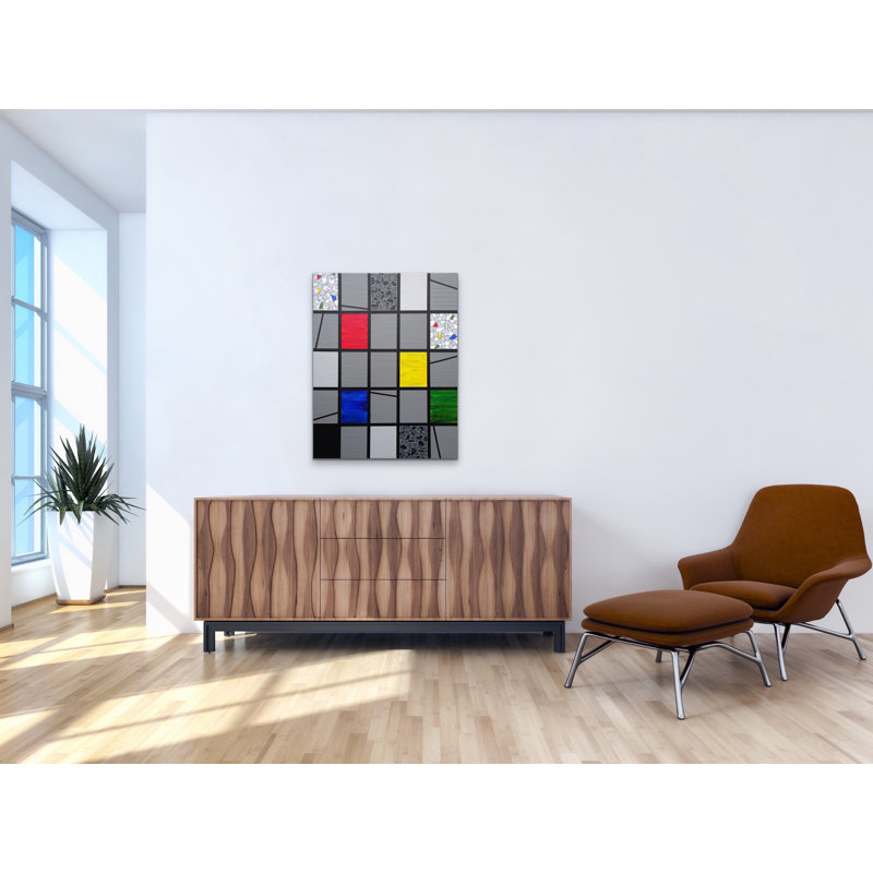 Mosaic Color Grid: The Dance, Structure & Movement Painting by Eddie Bruckner