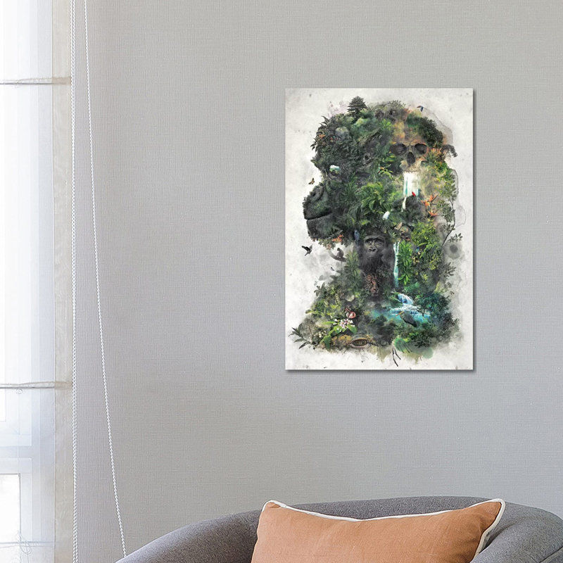 Surreal Gorilla by Barrett Biggers - Wrapped Canvas Print, 66.04 cm H x 45.72 cm W x 1.91 cm D