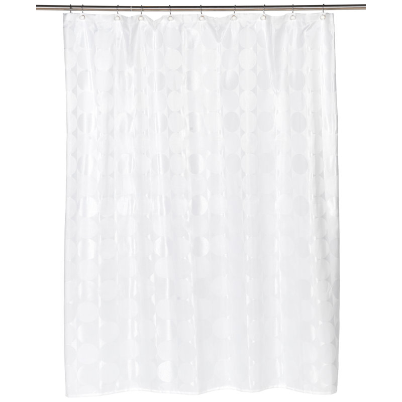 Rideau de douche Jacquard, Blanc