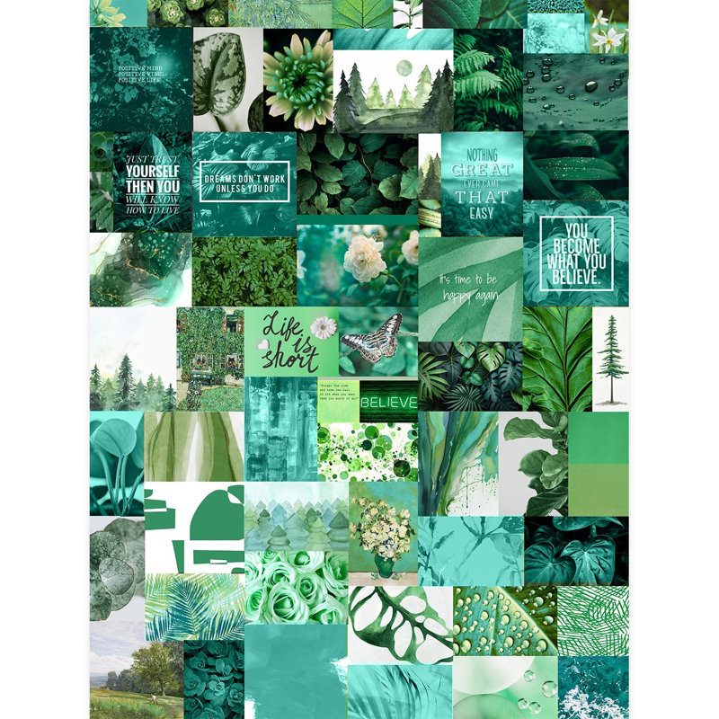 Papier peint Inspirational Green, L 96 po x l 72 po