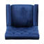 Fauteuil club velours bleu marine