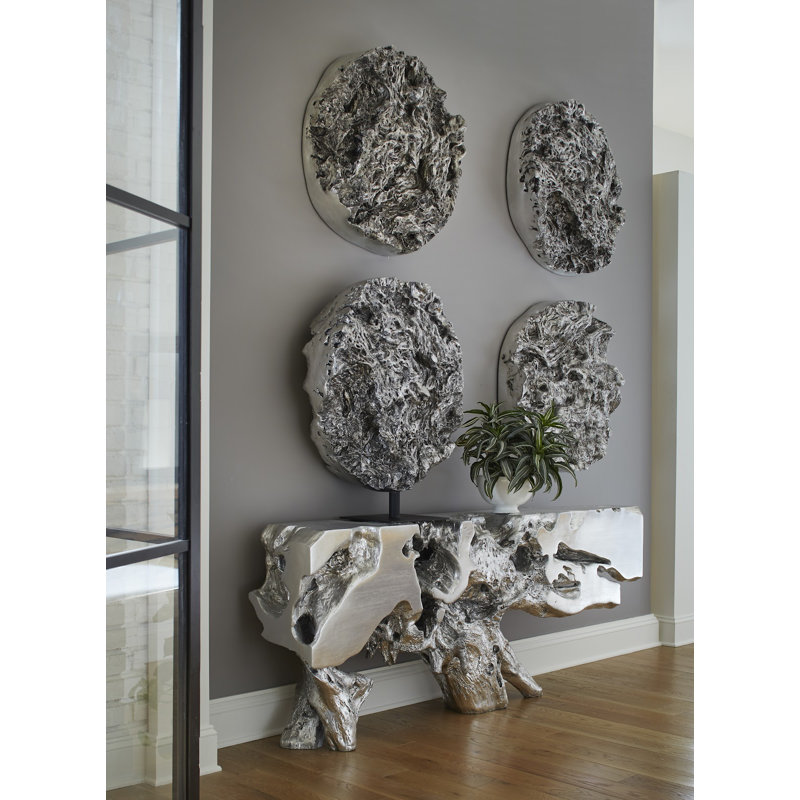 Cast Root Silver Standing Sculpture