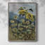 Impression florale vintage encadrée CCXLIV - bois massif-1408564235