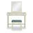 Simen Wood Three Drawer Mirror Stand Vanity with Stool