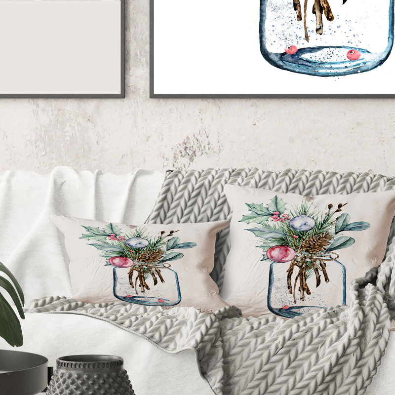 Floral Throw Pillow