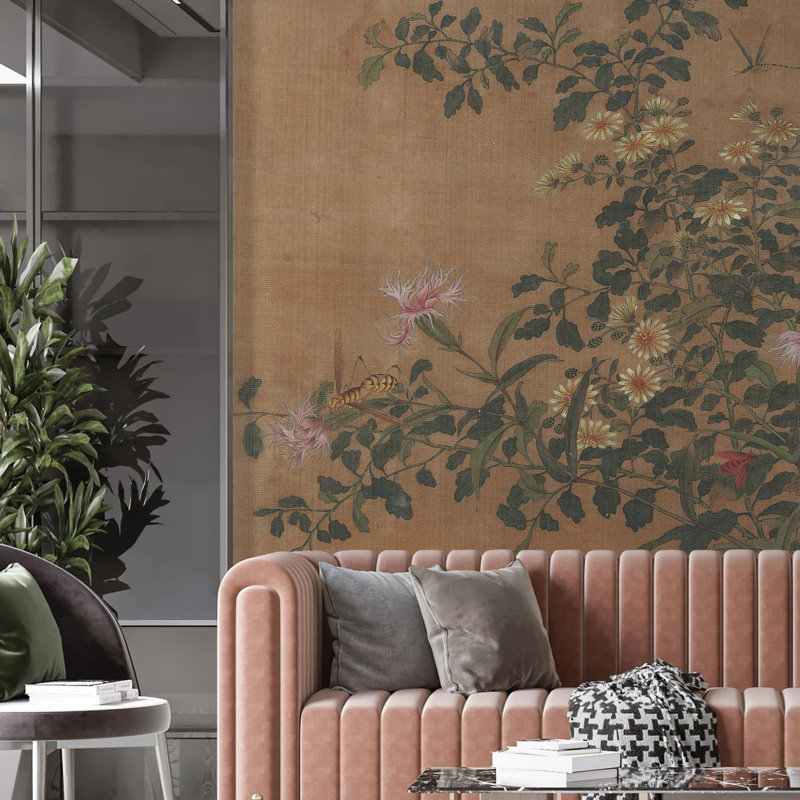 Peel & Stick Floral Border, 48" L x 48" W
