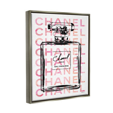 Pink Chanel Perfume Wall Art