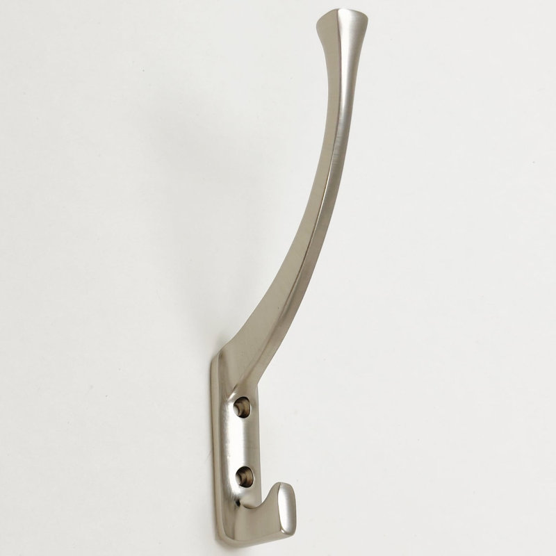 Oil Rubbed Bronze "Zen" Wall Coat and Hat Hook, Brushed Nickel