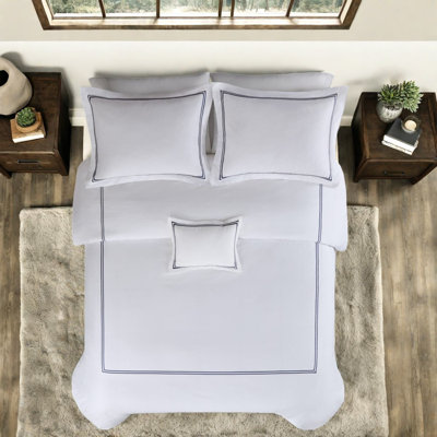 Ensembles de literie de qualité supérieure en satin de coton 500tc brodés pour la maison