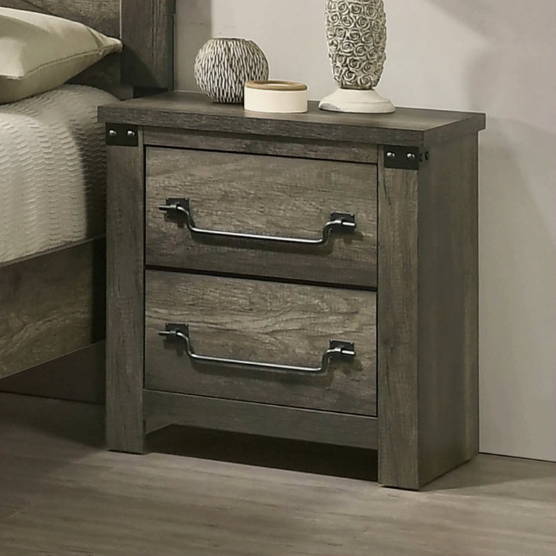 Table de chevet Farmhouse Rustic Grey