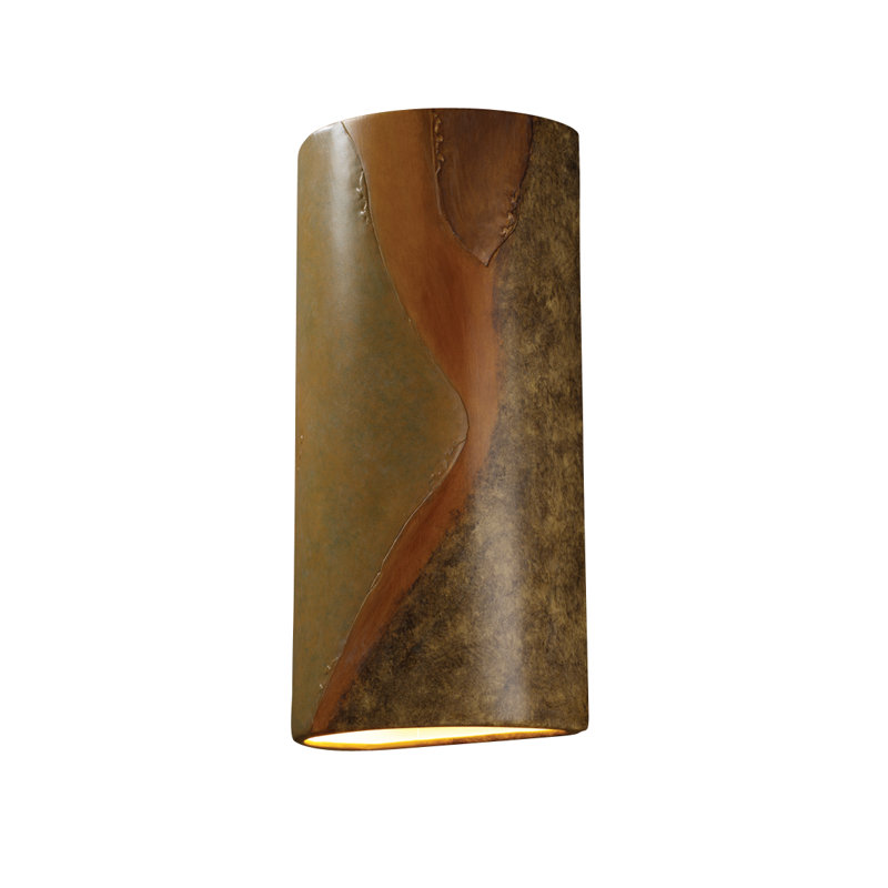 Omprakash Ceramic Flush Mounted Sconce, LED