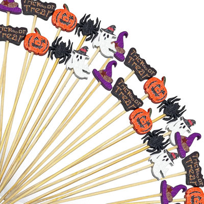 Halloween Cocktail Picks Fruit Skewers Sticks
