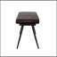 Banc capitonné à coussins avec structure en bois espresso pour une assise confortable et une décoration élégante dans n'importe quelle pièce