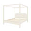 Lit à baldaquin en bois avec tête de lit et pieds de soutien, cadre de lit pour chambre à coucher-1261279034-1261279035