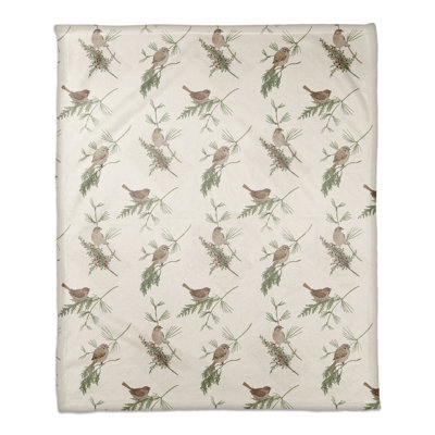  Jeté polaire Pine Birds