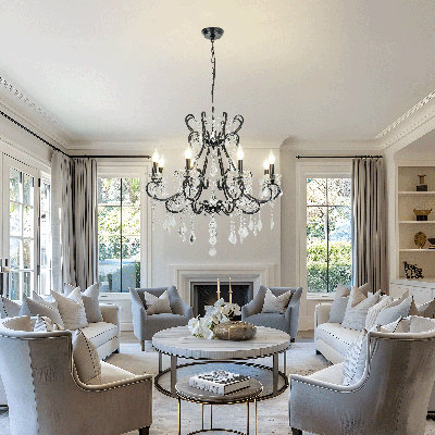 8-Light Retro Luxury Crystal Candle Chandelier