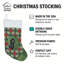 Standard Black Poodle Christmas PoinsettIas Holiday Stocking
