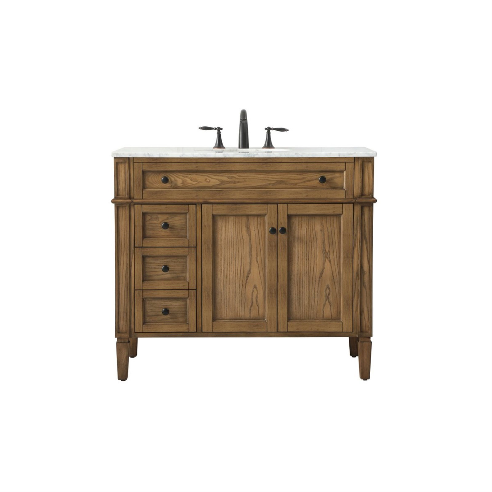 Rivers 40'' Single Bathroom Vanity, Driftwood