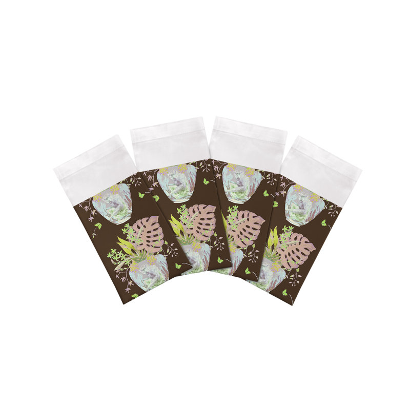 Monkey Small Jungle Cotton Sateen Dinner Napkins, Chocolate Lime