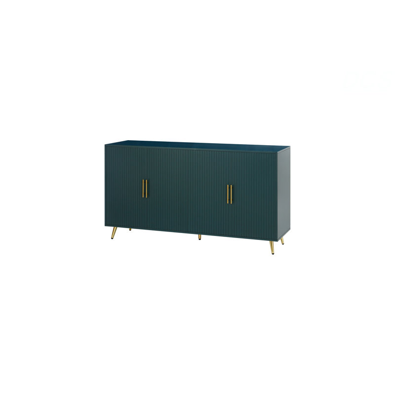 Meuble télé en bois avec armoire de rangement et tablettes réglables, console télé pour salon, meuble télé