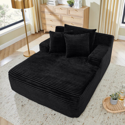 Méridienne simple, paresseuse, sans assemblage, fabriquée en tissu de velours, méridienne moderne moelleuse, utilisée pour les salons et les chambres à coucher