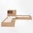L-Shaped Daybed With Trundle And Drawers-907399796