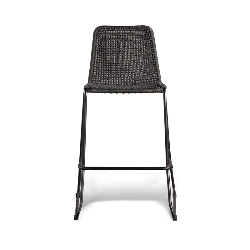 Knot Bar Stool, Charcoal Gray /Charcoal 