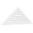 Triangle Surface Mount Functional Standard Frame PVC Gable Vent 11/12 Pitch-59808045