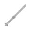 Mardi Gras Stainless Steel Cake Knife