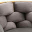 Chaise d'appoint en velours - Pieds en métal plaqués or - Conception moderne simple-1646579528