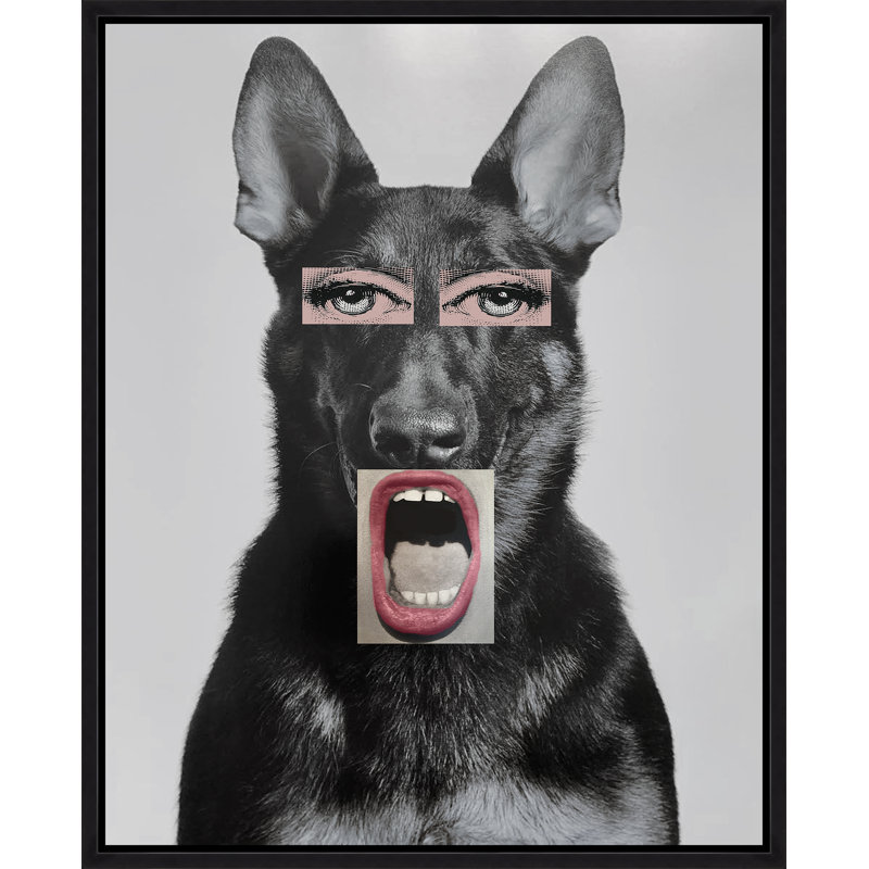 Doggie Big Mouth Print by Jeffrey Goodman, Image Brush Gel