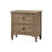2-Drawer Nightstand With Round Bronze Pull Knobs