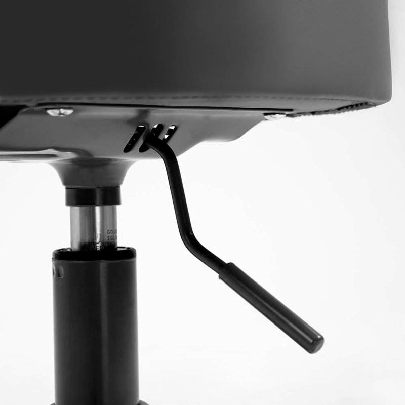Tabouret pivotant pneumatique avec dossier 503 KAI, Noir, noir, noir, noir
