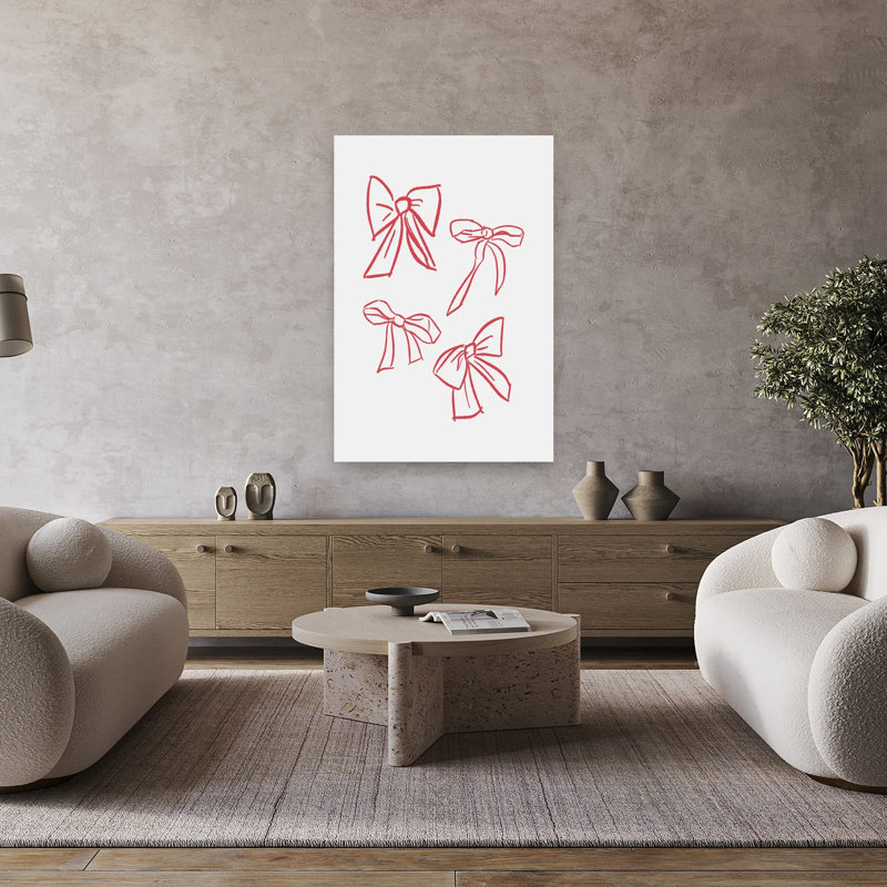 Fête des arcs rouges, impression d'art abstrait traditionnel traditionnel, 48" H x 32" W