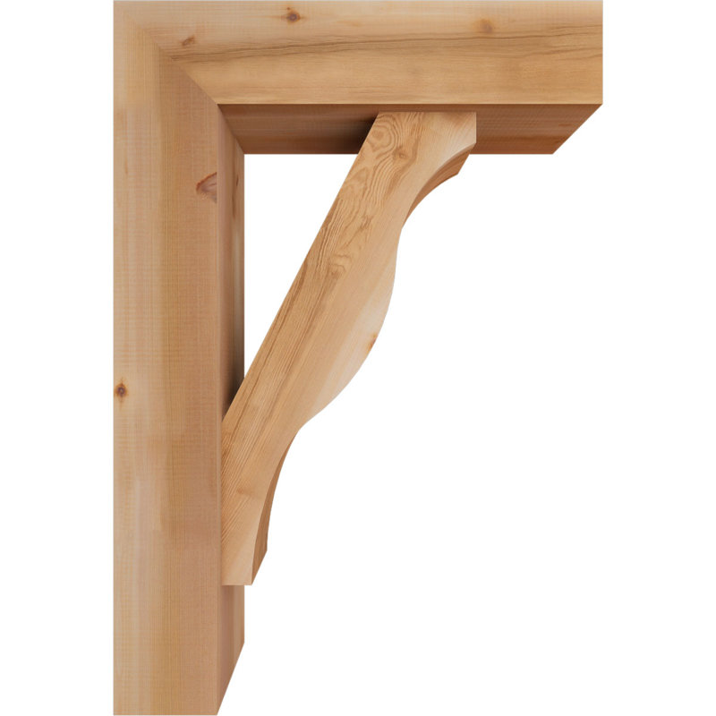 Support Funston Block avec support décalé, 38 x 26, Cèdre rouge occidental de l 7 1/2 po (lisse)