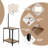 360° Rotatable Floor Lamp With End Table And USB Charging Ports