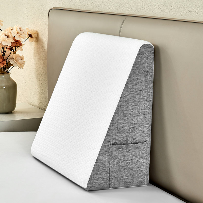 Foam Back Support Pillow, Dark Gray