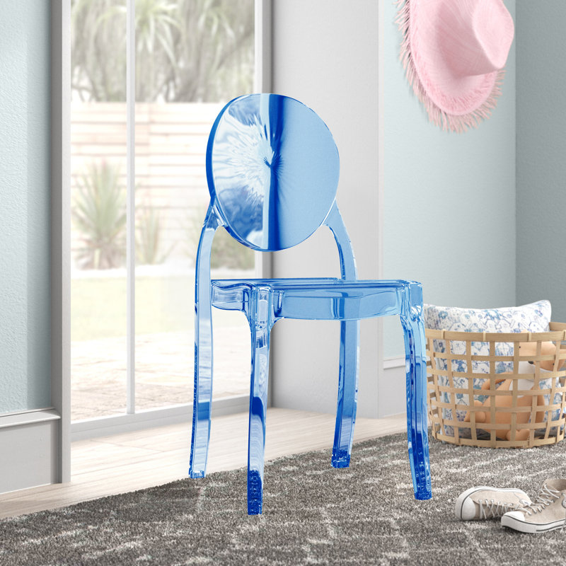 Jordon Kids 12.4'' Desk / Activity Chair, Transparent Blue