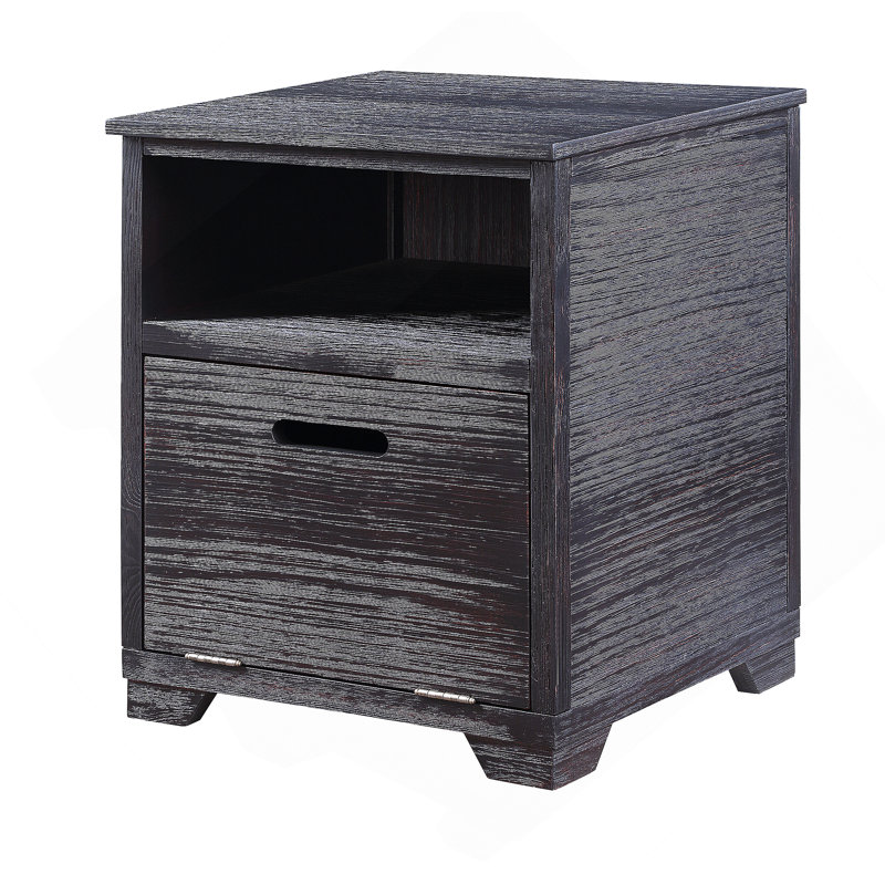 Table de bout au fini noir antique