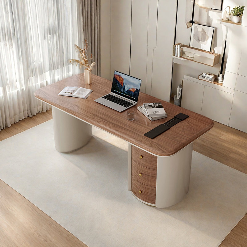 Bureau en bois massif de haute qualité, H 29,52 po x l 62,99 po x P 27,55 po