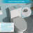 Ceramic One Piece Toilet,Dual Flush With Soft Clsoing Seat
