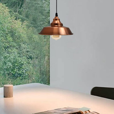 1 - Light Satin Nickel Cone Pendant
